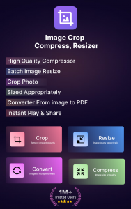 اسکرین شات برنامه Image Crop - Compress, Resizer 1
