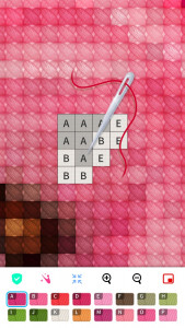 اسکرین شات 2 برنامه Color by Letter: Sewing game