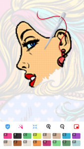 اسکرین شات 5 برنامه Color by Letter: Sewing game