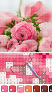 اسکرین شات 2 برنامه Color by Letter: Sewing game