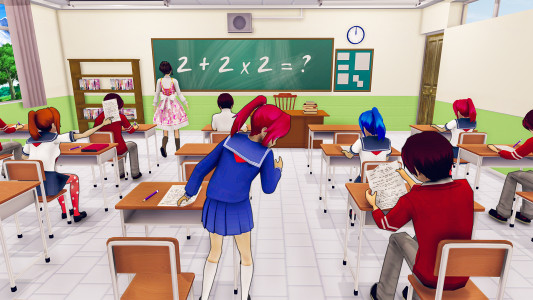 اسکرین شات بازی Anime High School Games: Virtual School Simulator 1
