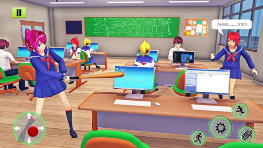 اسکرین شات بازی Anime School Girl: High School Games 2021 3