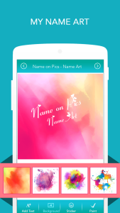 اسکرین شات 2 برنامه Name on Pics - Name Art