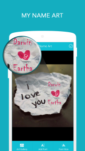 اسکرین شات 1 برنامه Name on Pics - Name Art