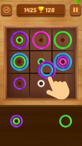 اسکرین شات بازی Color Rings - Colorful Puzzle 1
