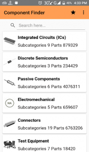اسکرین شات برنامه Component Finder Free: Electronic Parts, Datasheet 1