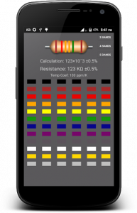 اسکرین شات برنامه Resistor Color Code Calculator 5