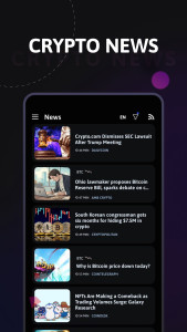 اسکرین شات 5 برنامه The Crypto App: News & Alerts