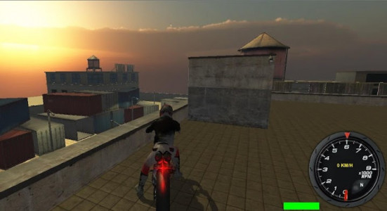اسکرین شات بازی Motor Bike Race Simulator 3D 1