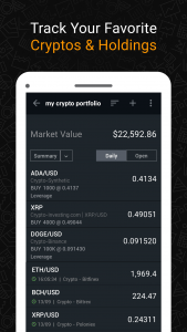 اسکرین شات برنامه Investing: Crypto Data & News 4