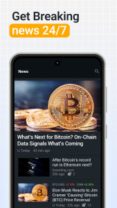 اسکرین شات 3 برنامه Investing: Crypto Data & News