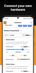 اسکرین شات 2 برنامه CryptoTab Farm: Digital Gold