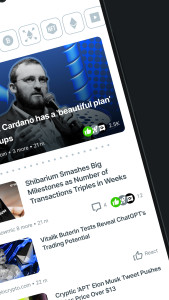 اسکرین شات 2 برنامه Crypto News: Prices, Alerts