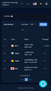 اسکرین شات 5 برنامه صرافی رمز ارز کریپتو واری