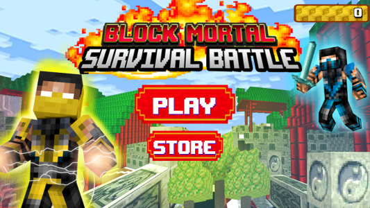 اسکرین شات 1 بازی Block Mortal Survival Battle