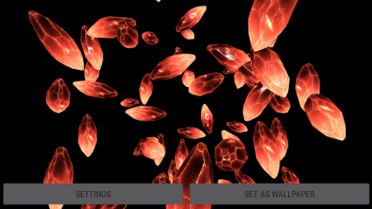 اسکرین شات برنامه 3D Crystals Particles Live Wallpaper 8