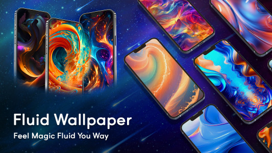 اسکرین شات 1 برنامه Magic Fluid: Live Wallpaper 4D
