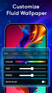 اسکرین شات 5 برنامه Magic Fluid: Live Wallpaper 4D