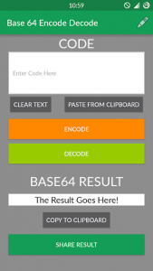 اسکرین شات برنامه Encode / Decode - Base 64 1