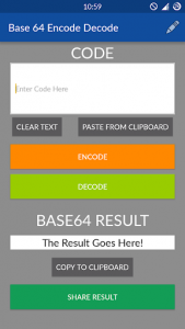 اسکرین شات برنامه Encode / Decode - Base 64 2