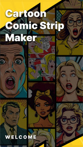 اسکرین شات 1 برنامه Cartoon Comic Strip Maker