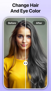 اسکرین شات برنامه Change Hair And Eye Color 1