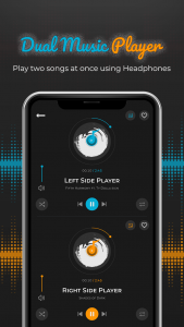 اسکرین شات 5 برنامه Split Music Player: Dual Audio