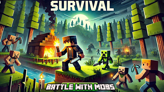 اسکرین شات 3 بازی Cubic Man: Sandbox Survival