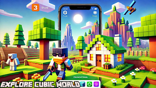 اسکرین شات 8 بازی Cubic Man: Sandbox Survival