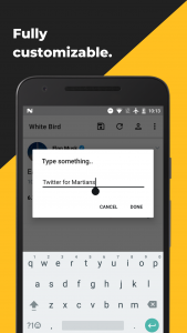 اسکرین شات 2 برنامه White Bird: Tweet Generator