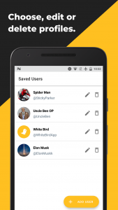 اسکرین شات 6 برنامه White Bird: Tweet Generator