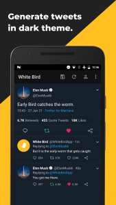 اسکرین شات 7 برنامه White Bird: Tweet Generator