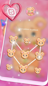 اسکرین شات برنامه Teddy Bear Pink Launcher Theme 5