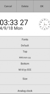 اسکرین شات برنامه Custom Clock (Date, Seconds Time Widget) 3