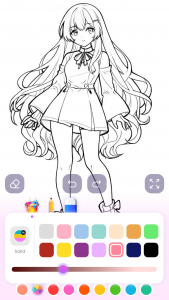 اسکرین شات 1 بازی Cute Anime Coloring Game