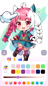 اسکرین شات 2 بازی Cute Anime Coloring Game