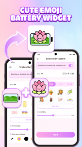 اسکرین شات 5 برنامه Emoji Battery Icon Customize