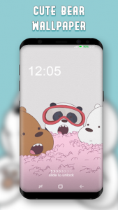 اسکرین شات برنامه Cute Bear Wallpaper 1