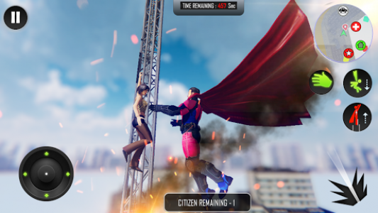 اسکرین شات بازی Flying Superhero Rope Power 5