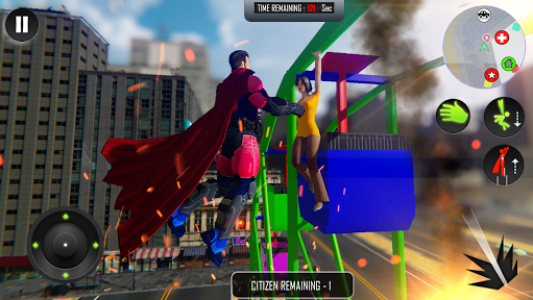 اسکرین شات بازی Flying Superhero Rope Power 2