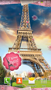 اسکرین شات برنامه Cute Paris Live Wallpaper 6