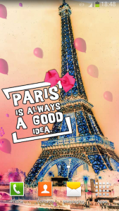 اسکرین شات برنامه Cute Paris Live Wallpaper 2