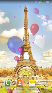 اسکرین شات برنامه Cute Paris Live Wallpaper 7
