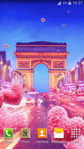 اسکرین شات برنامه Cute Paris Live Wallpaper 8