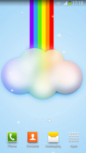 اسکرین شات برنامه Cute Rainbow Live Wallpaper 3