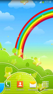 اسکرین شات برنامه Cute Rainbow Live Wallpaper 7
