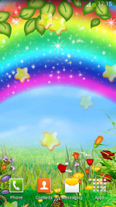 اسکرین شات برنامه Cute Rainbow Live Wallpaper 4