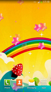 اسکرین شات برنامه Cute Rainbow Live Wallpaper 8