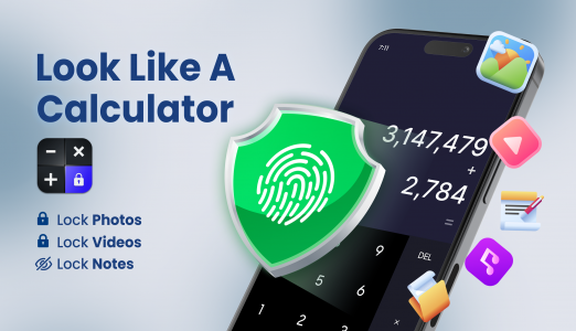 اسکرین شات برنامه App Lock - Calculator Lock 1