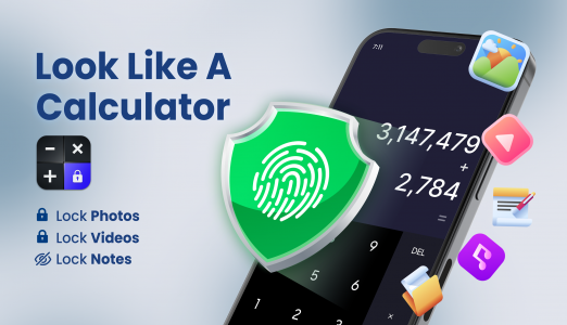 اسکرین شات 1 برنامه Calculator Lock | Photo Vault